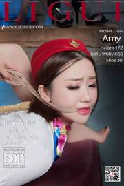 Leg model Amy & legs model "Stewardess stockings beauty beam" [丽柜LIGUI] Internet beauty