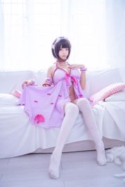 [美女Coser] 蜜汁猫裘 《加藤惠睡衣》