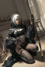 [คอสเพลย์] Anime Blogger Stupid Momo - Nier Era Black Flower Marry